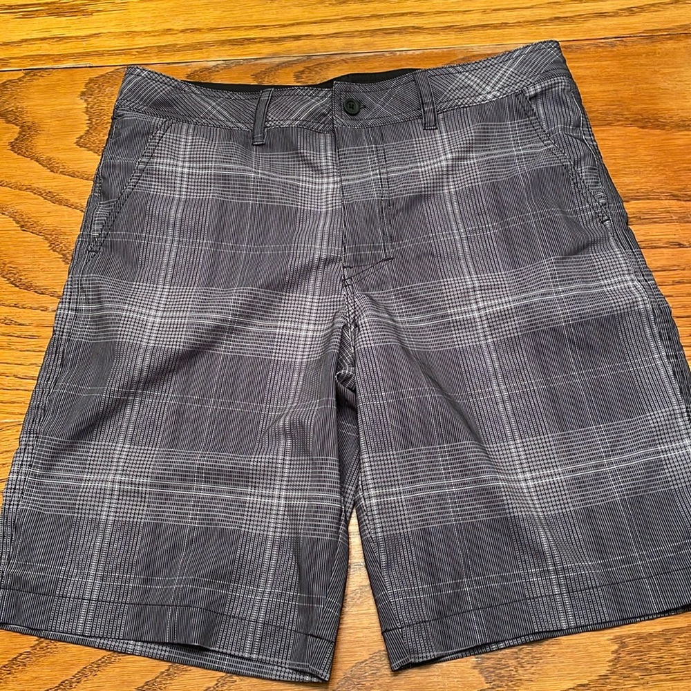 Black and gray shorts